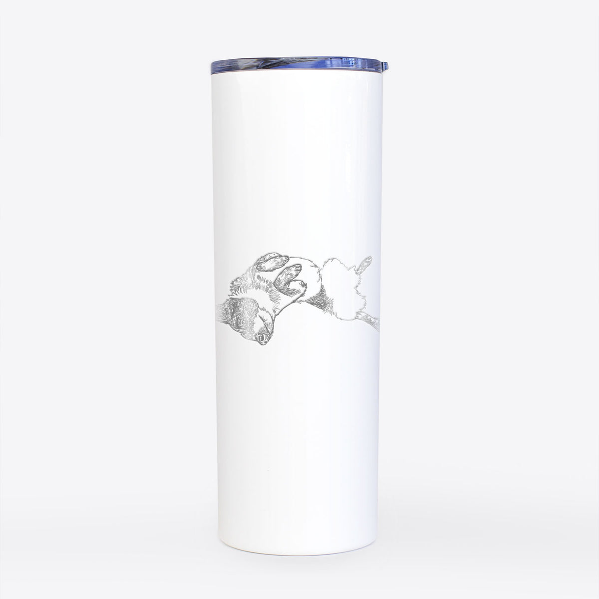 Doodled Kira the Australian Cattle Dog - 20oz Skinny Tumbler