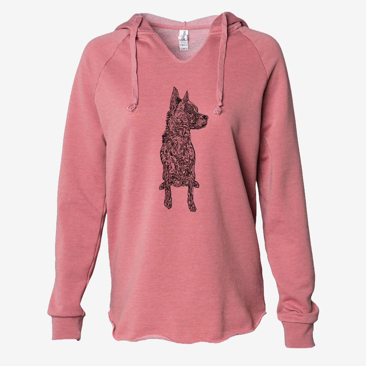 Doodled Koda the Chow Pitbull Mix - Cali Wave Hooded Sweatshirt