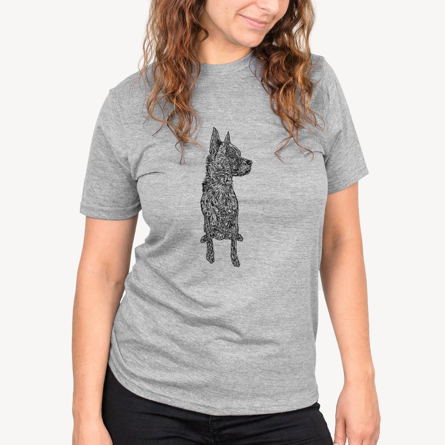 Doodled Koda the Chow Pitbull Mix - Unisex Crewneck