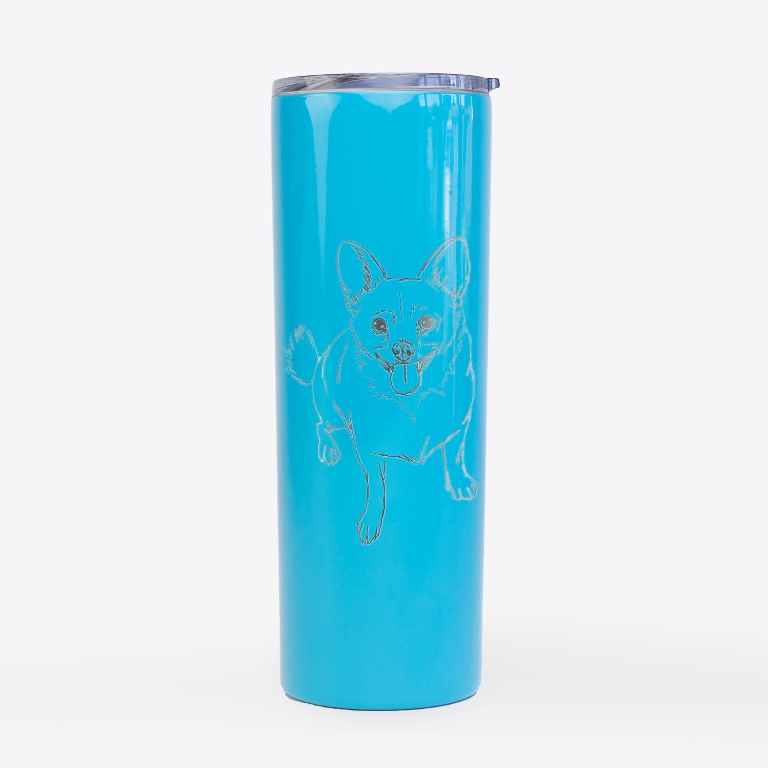 Doodled Kona the Chihuahua - 20oz Skinny Tumbler