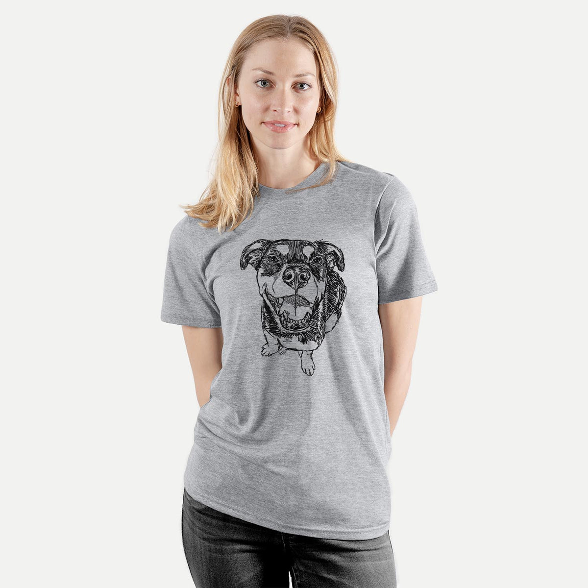 Doodled Lady Kane the Reagle - Unisex Crewneck