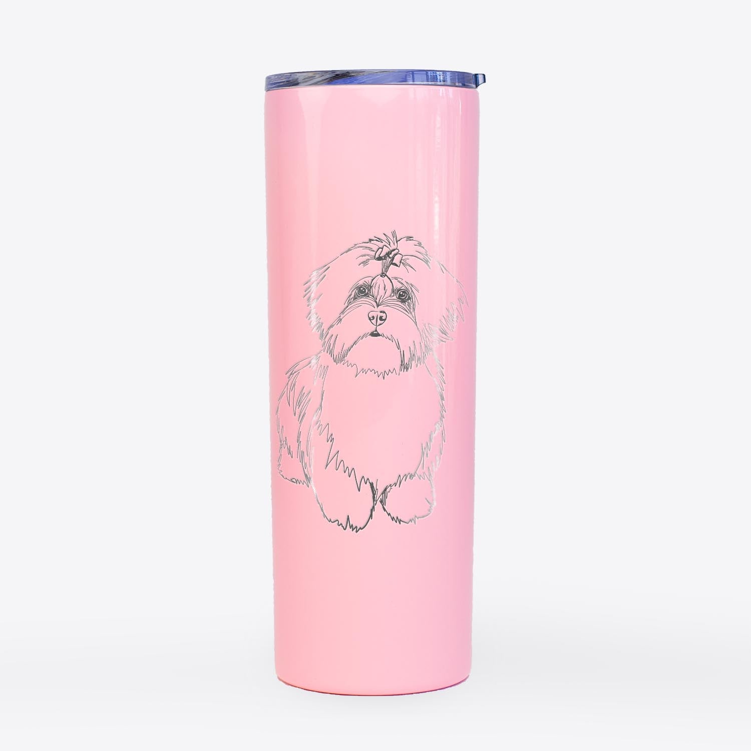 Doodled Laney the Lhasa Apso - 20oz Skinny Tumbler