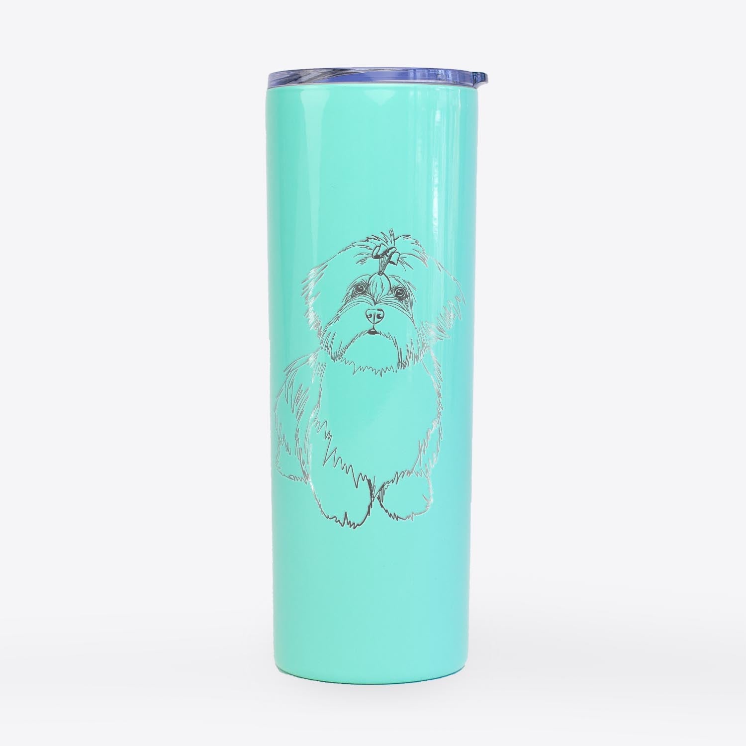 Doodled Laney the Lhasa Apso - 20oz Skinny Tumbler