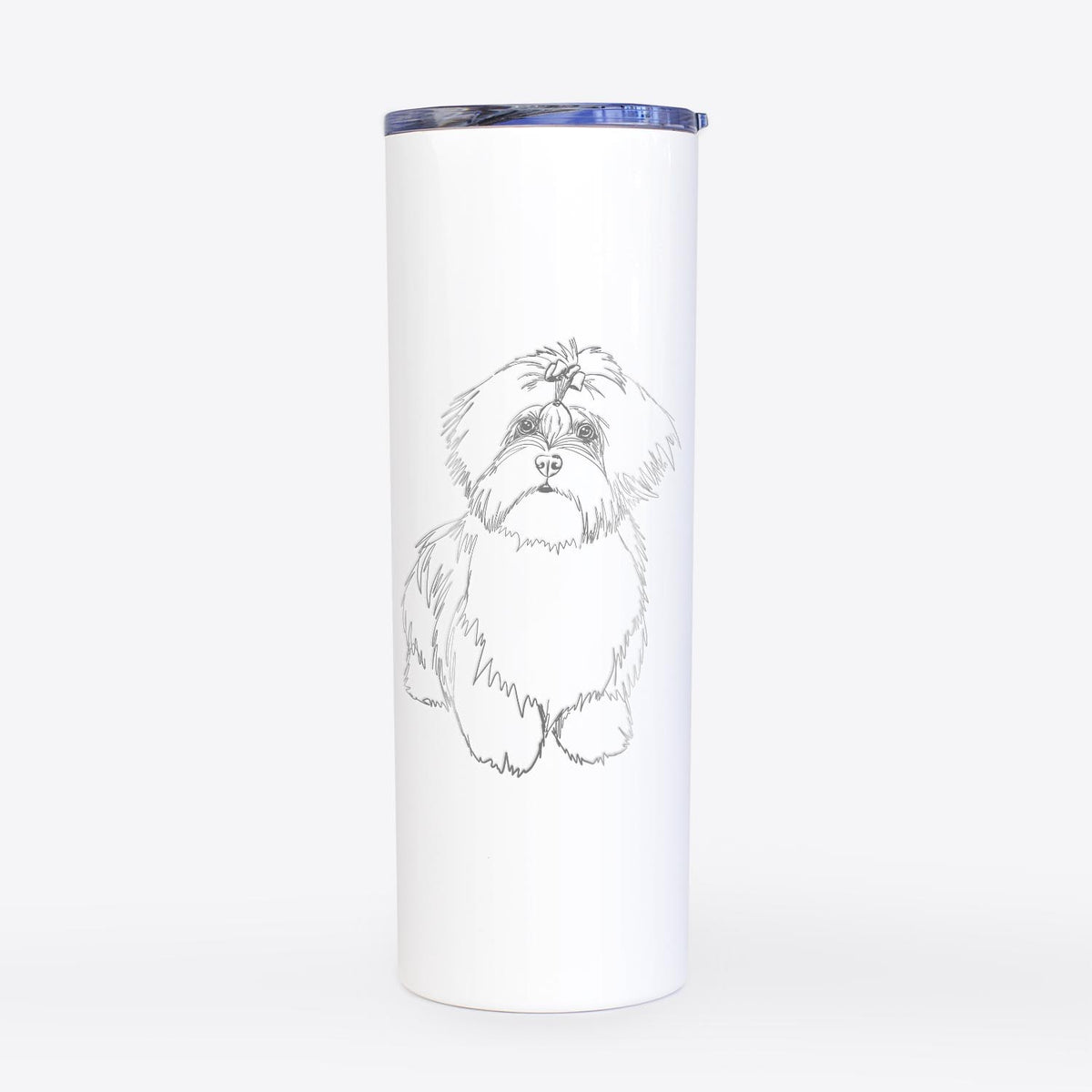 Doodled Laney the Lhasa Apso - 20oz Skinny Tumbler