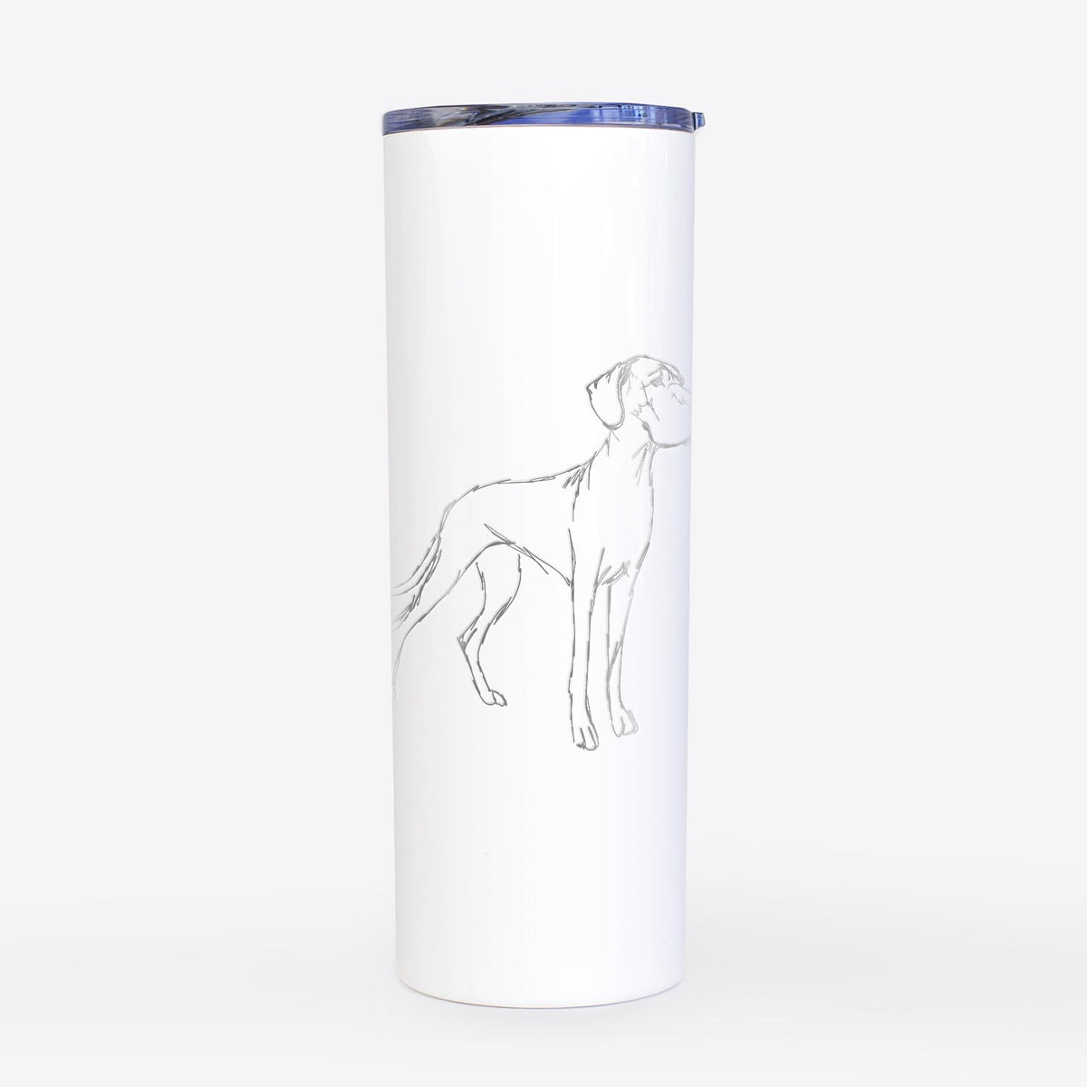 Doodled Layla the Great Dane - 20oz Skinny Tumbler