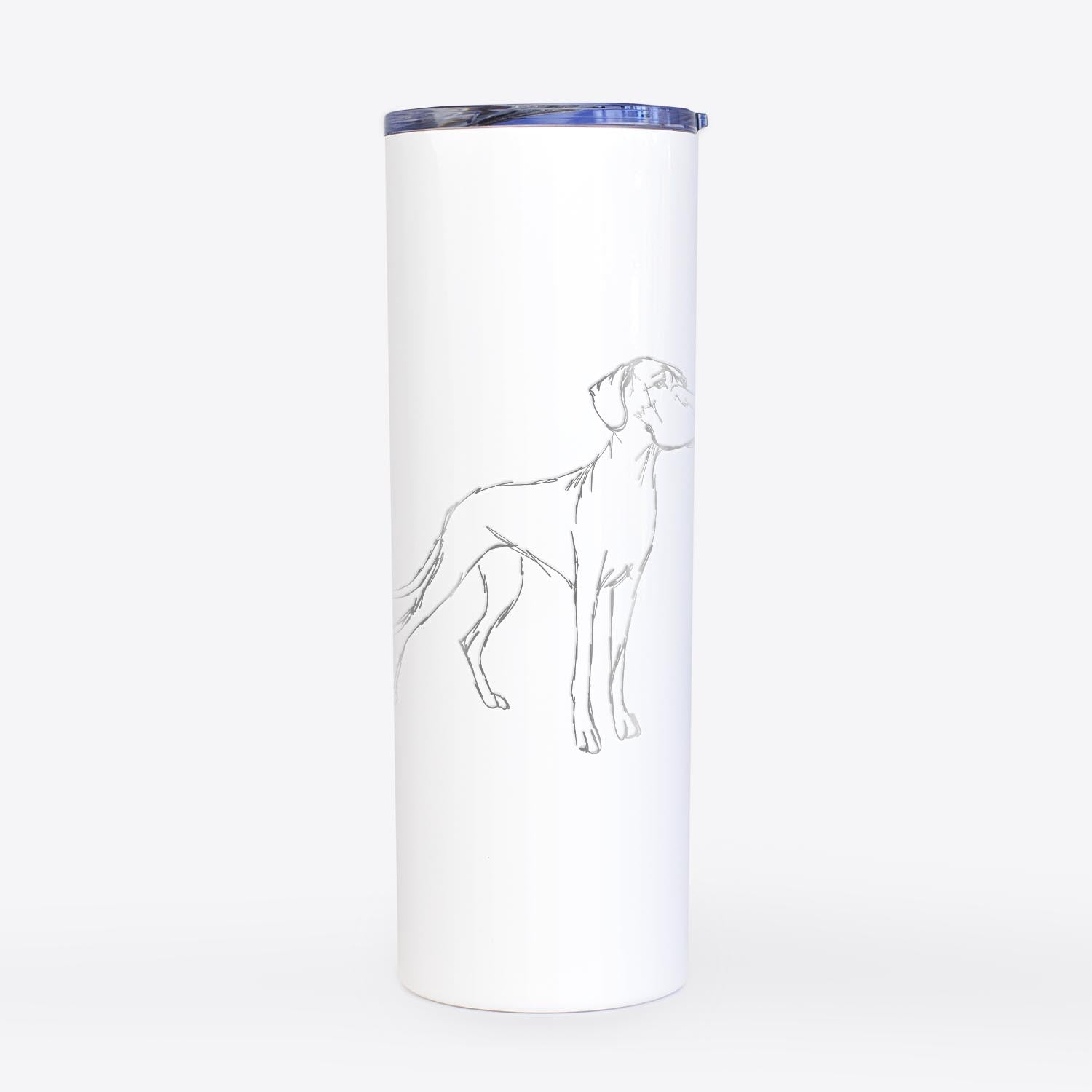 Doodled Layla the Great Dane - 20oz Skinny Tumbler