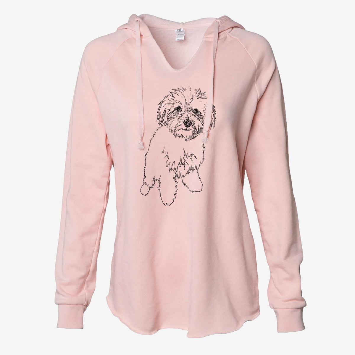 Doodled Leo the Mixed Breed - Cali Wave Hooded Sweatshirt