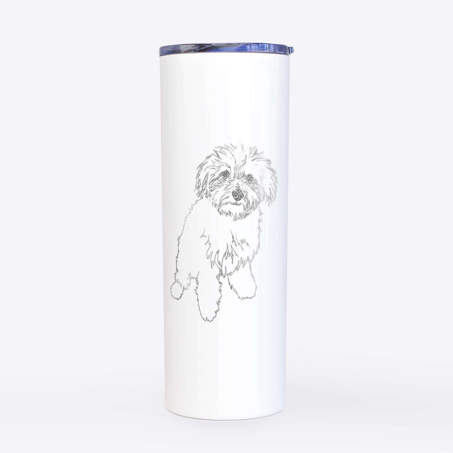 Doodled Leo the Mixed Breed - 20oz Skinny Tumbler