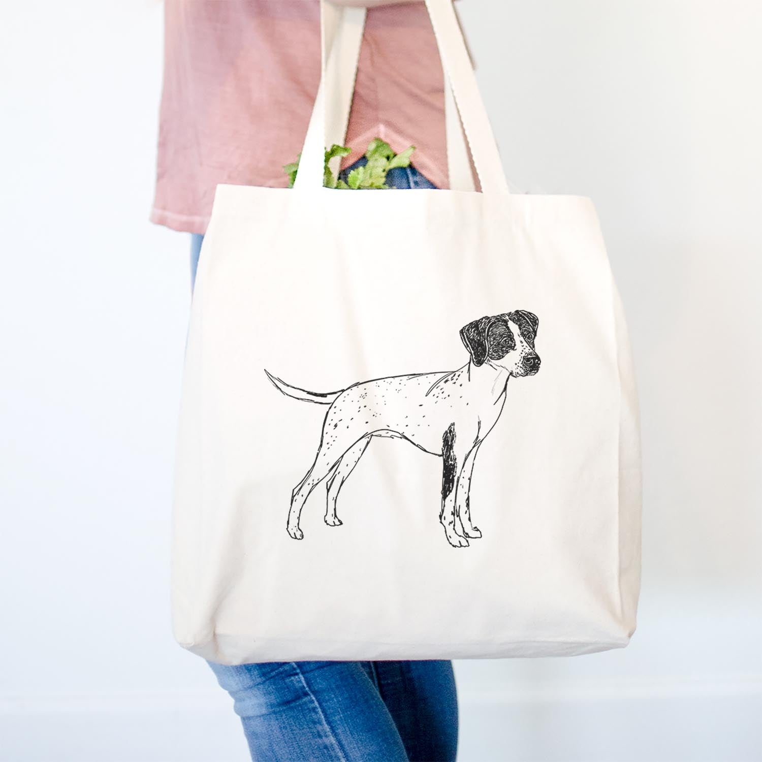 Doodled Lilly the English Pointer - Tote Bag