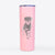 Doodled Lincoln the Rottweiler Puppy - 20oz Skinny Tumbler