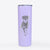 Doodled Lincoln the Rottweiler Puppy - 20oz Skinny Tumbler