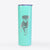 Doodled Lincoln the Rottweiler Puppy - 20oz Skinny Tumbler