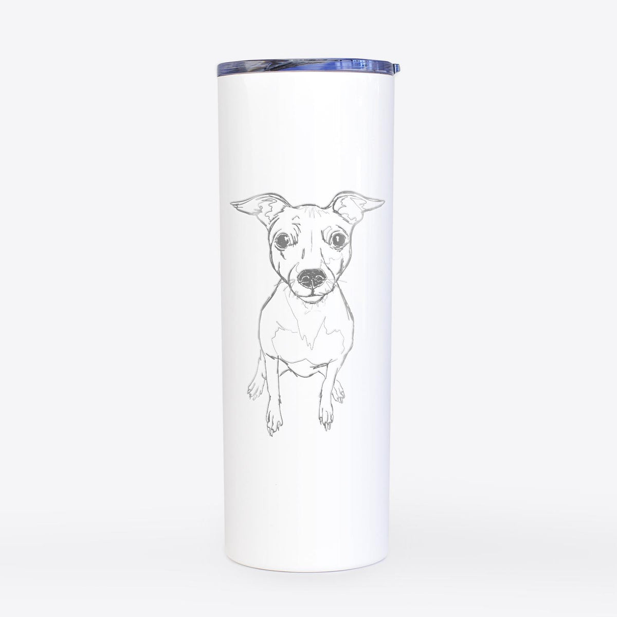 Doodled LittleLucy the American Hairless Terrier - 20oz Skinny Tumbler