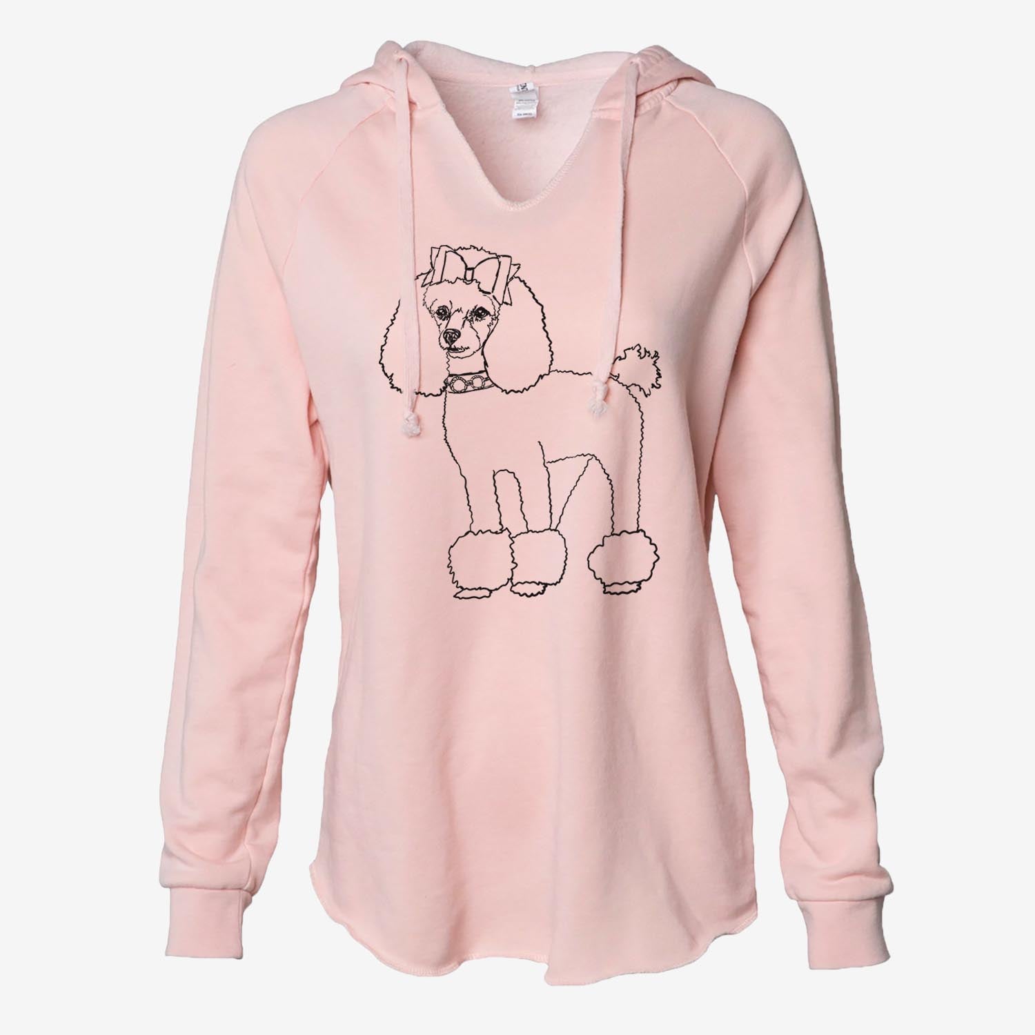 Doodled LouLou the Toy Poodle - Cali Wave Hooded Sweatshirt