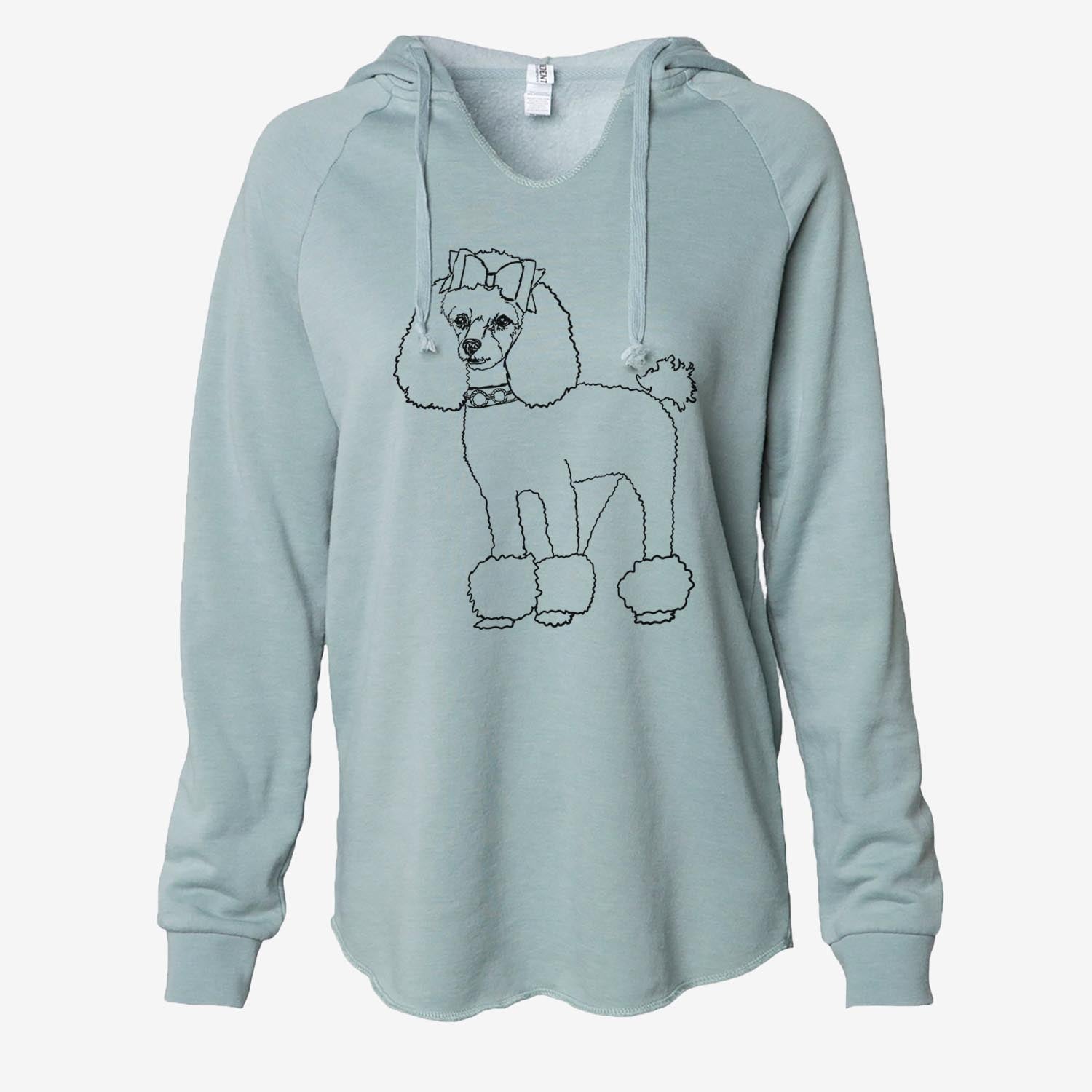 Doodled LouLou the Toy Poodle - Cali Wave Hooded Sweatshirt