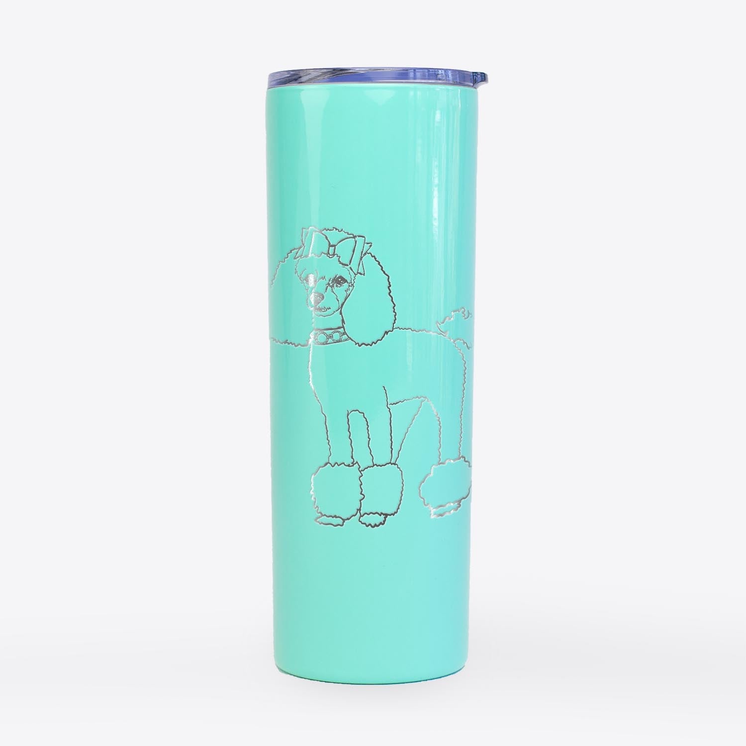 Doodled LouLou the Toy Poodle - 20oz Skinny Tumbler