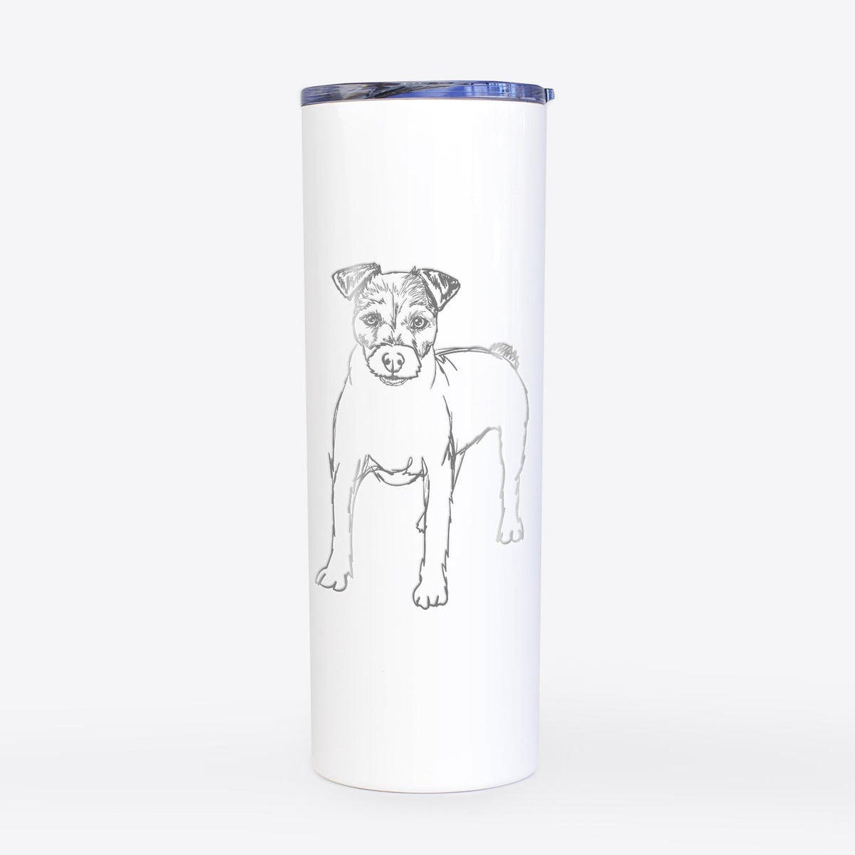 Doodled Lucky the Jack Russell Terrier - 20oz Skinny Tumbler