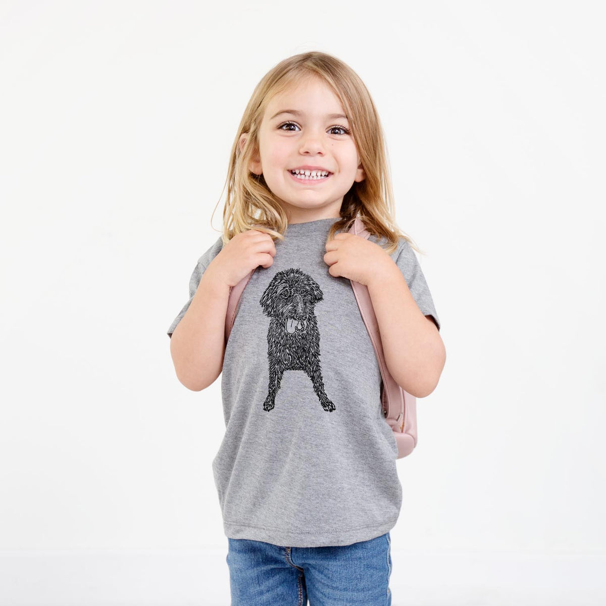 Doodled LucyFluff the Mixed Breed - Kids/Youth/Toddler Shirt