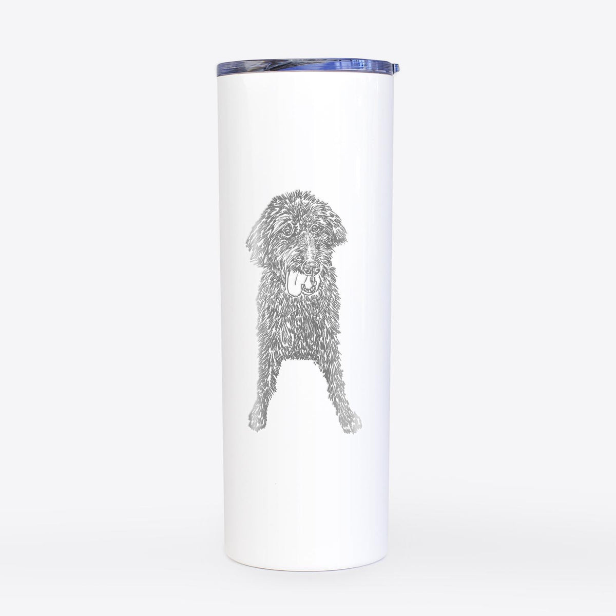 Doodled LucyFluff the Mixed Breed - 20oz Skinny Tumbler