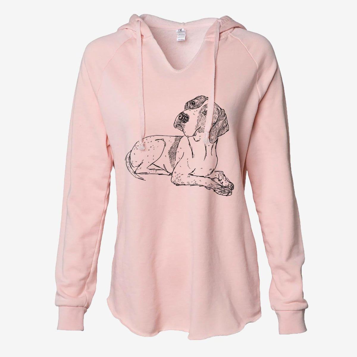 Doodled Madeline the English Pointer - Cali Wave Hooded Sweatshirt