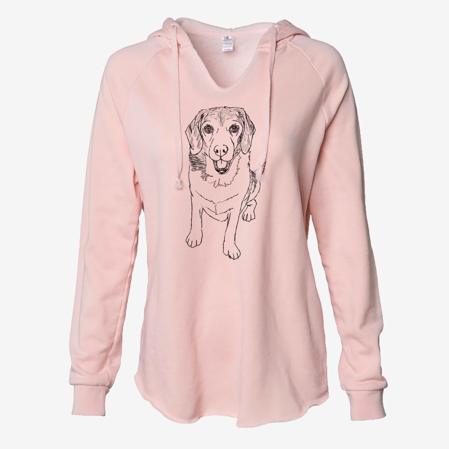 Doodled Maggie the Beagle - Cali Wave Hooded Sweatshirt