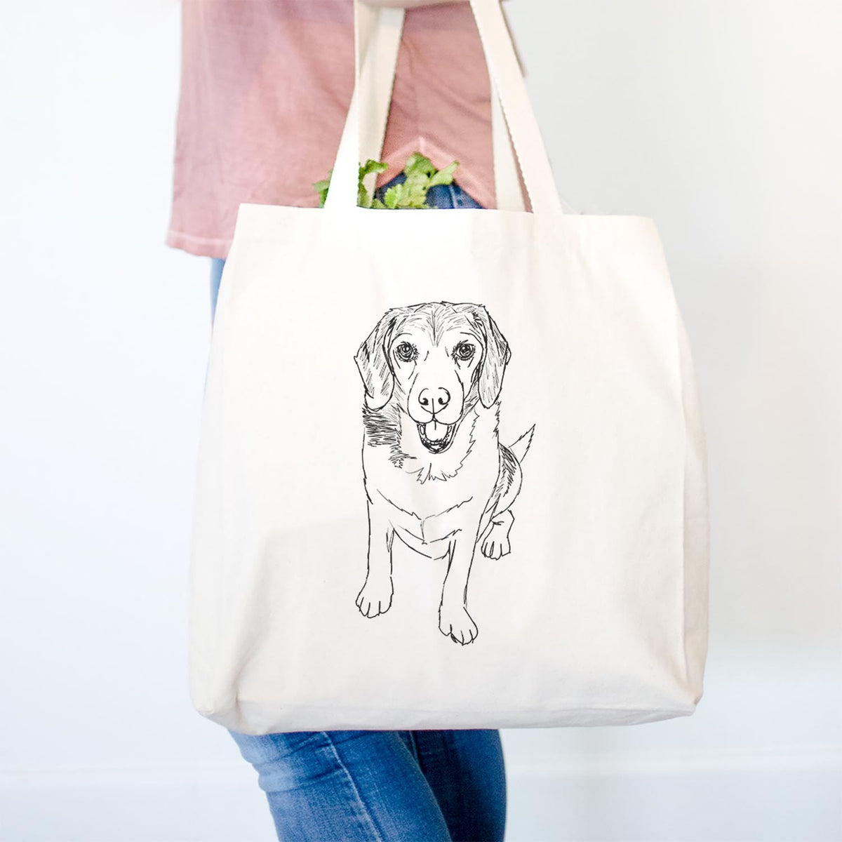 Doodled Maggie the Beagle - Tote Bag