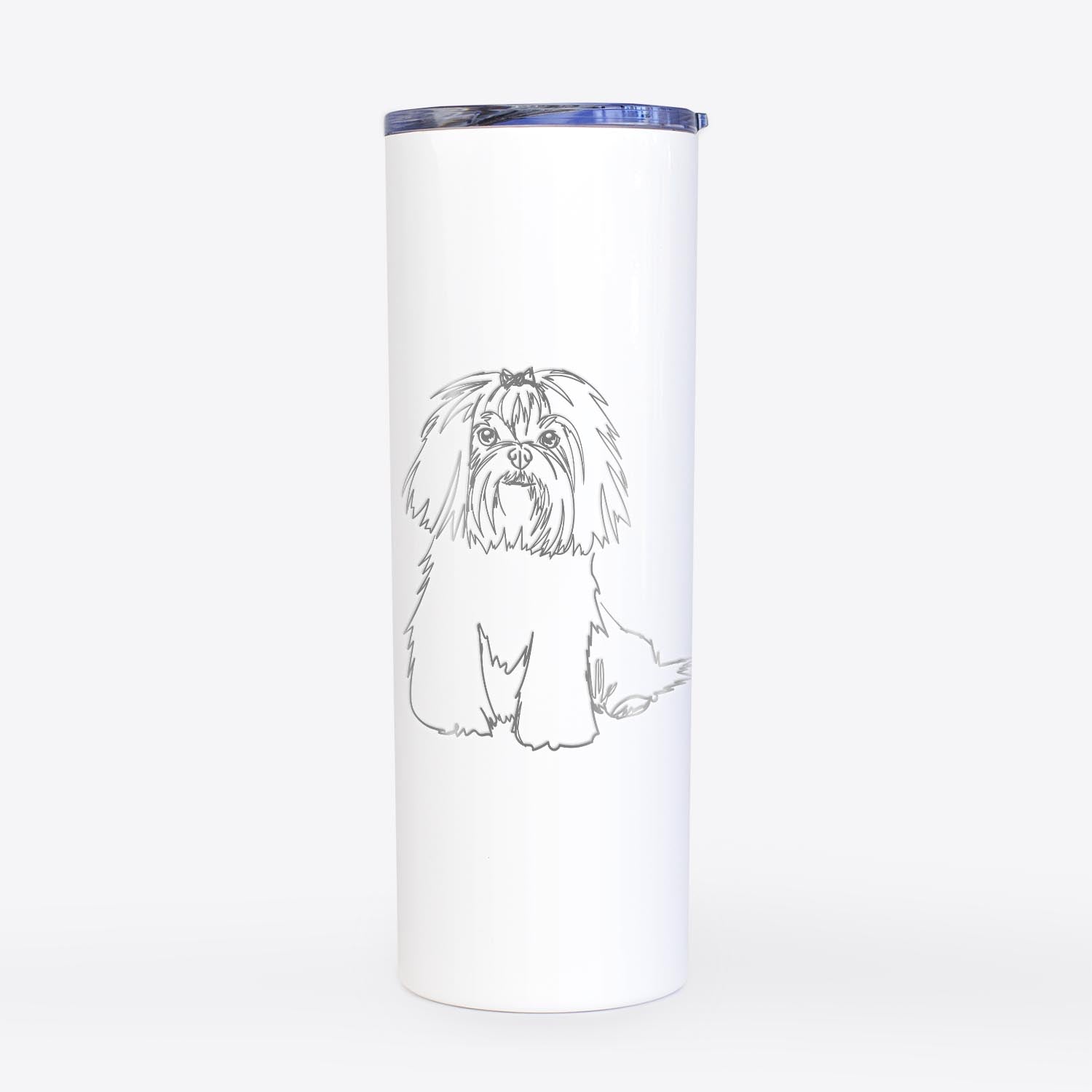 Doodled Maltese - 20oz Skinny Tumbler