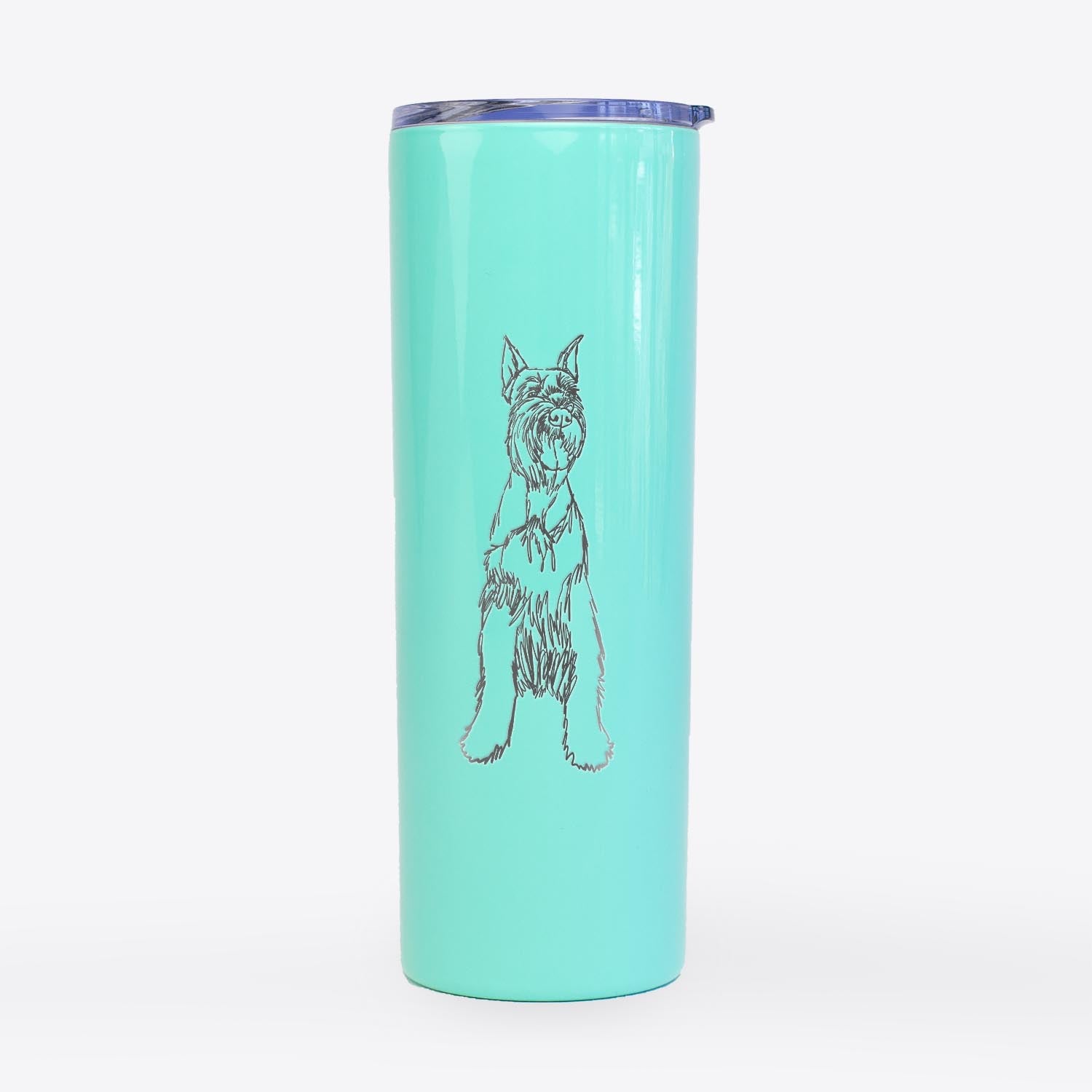 Doodled Mayze the Giant Schnauzer - 20oz Skinny Tumbler