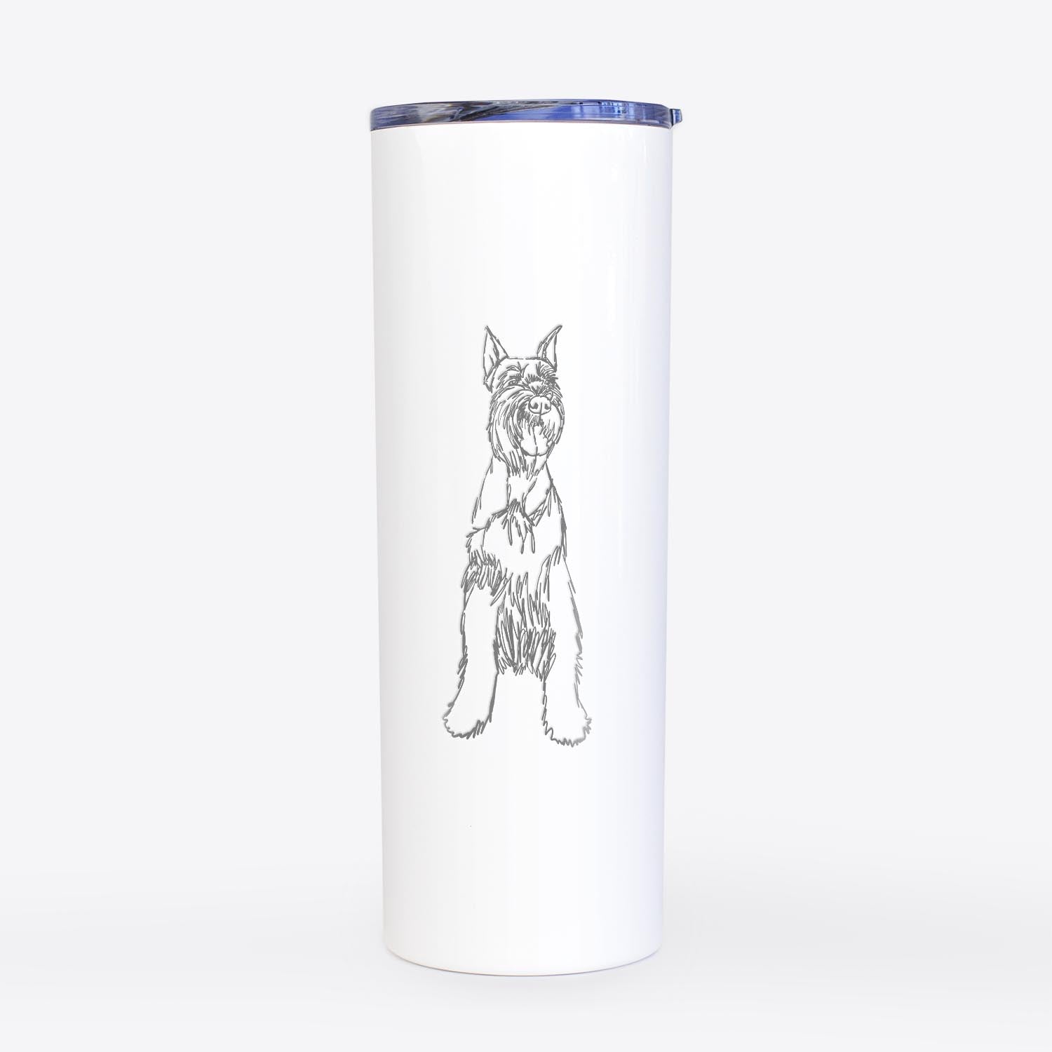 Doodled Mayze the Giant Schnauzer - 20oz Skinny Tumbler