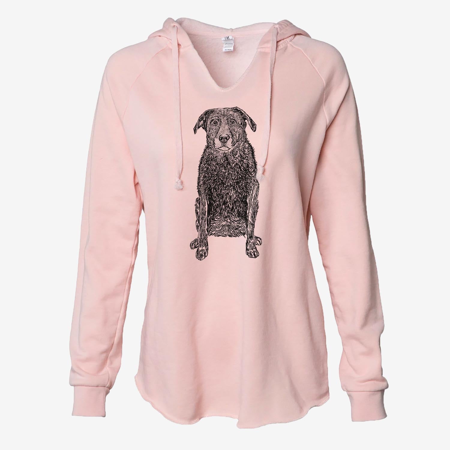 Doodled Millie the Black Lab - Cali Wave Hooded Sweatshirt