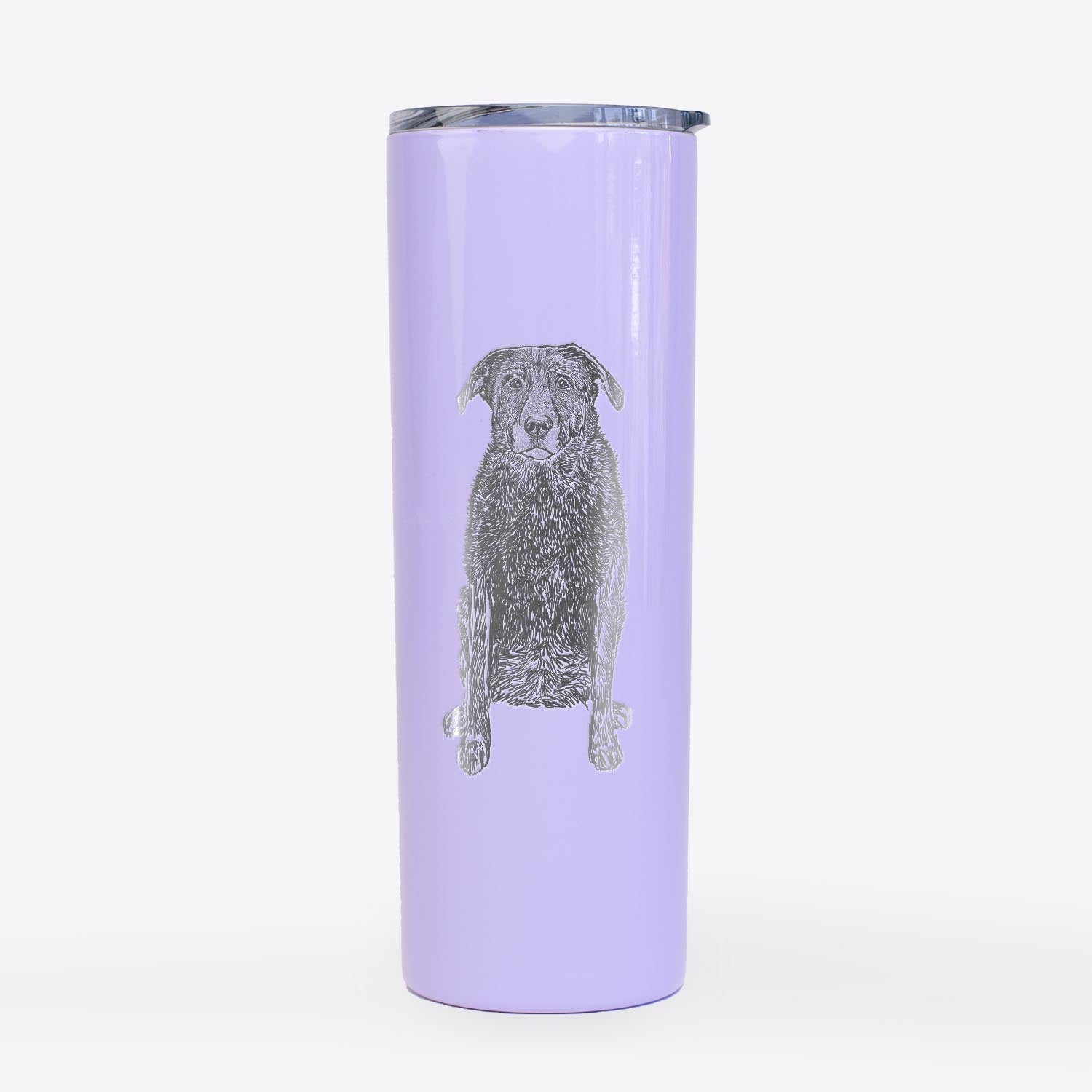 Doodled Millie the Black Lab - 20oz Skinny Tumbler