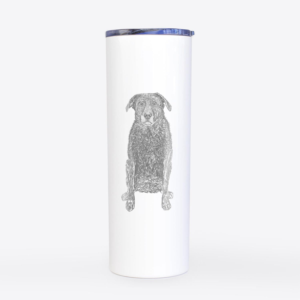 Doodled Millie the Black Lab - 20oz Skinny Tumbler