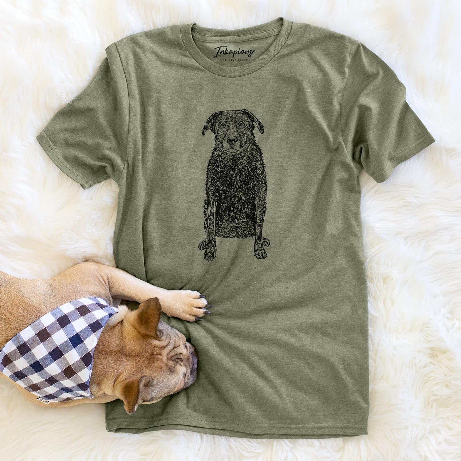 Doodled Millie the Black Lab - Unisex Crewneck