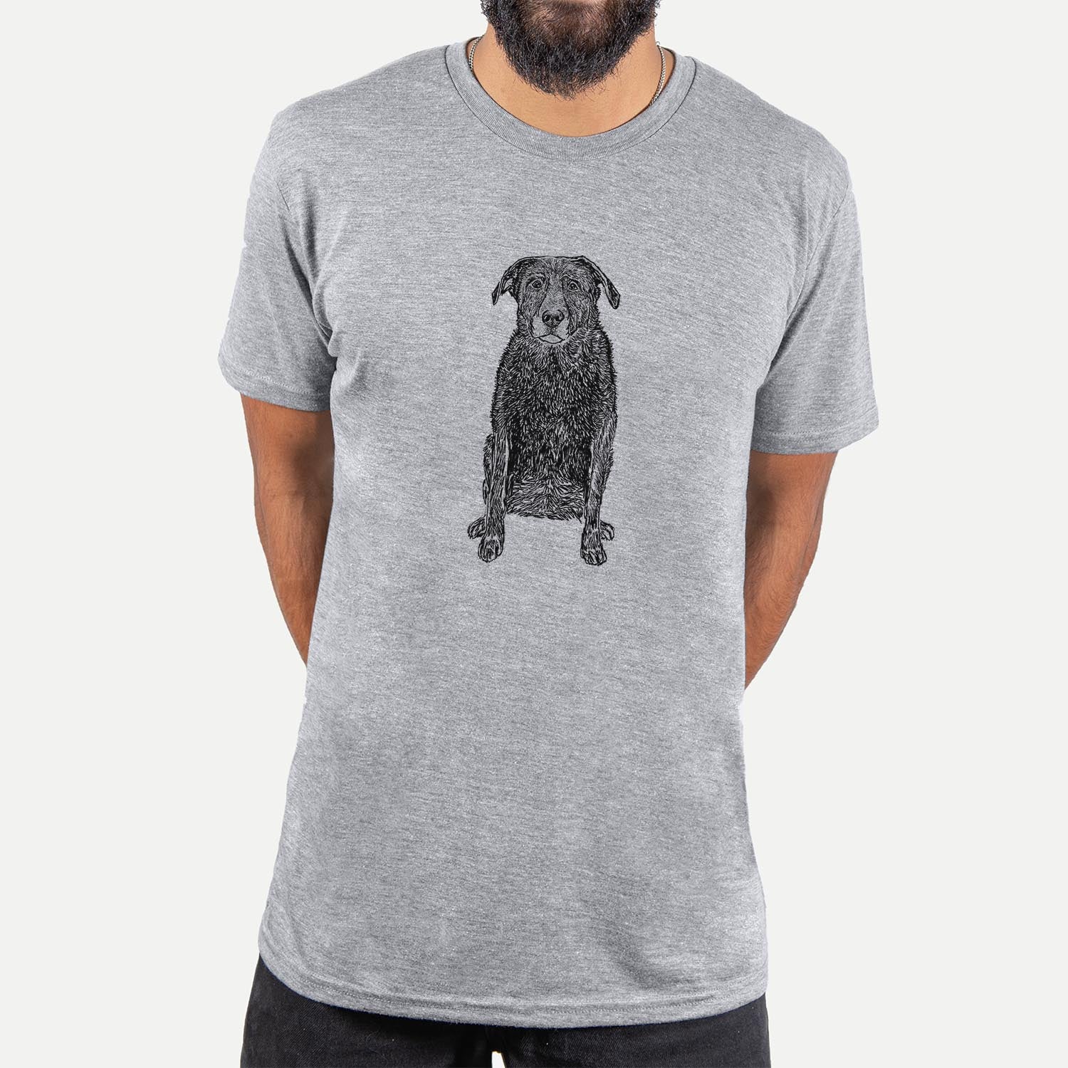 Doodled Millie the Black Lab - Unisex Crewneck