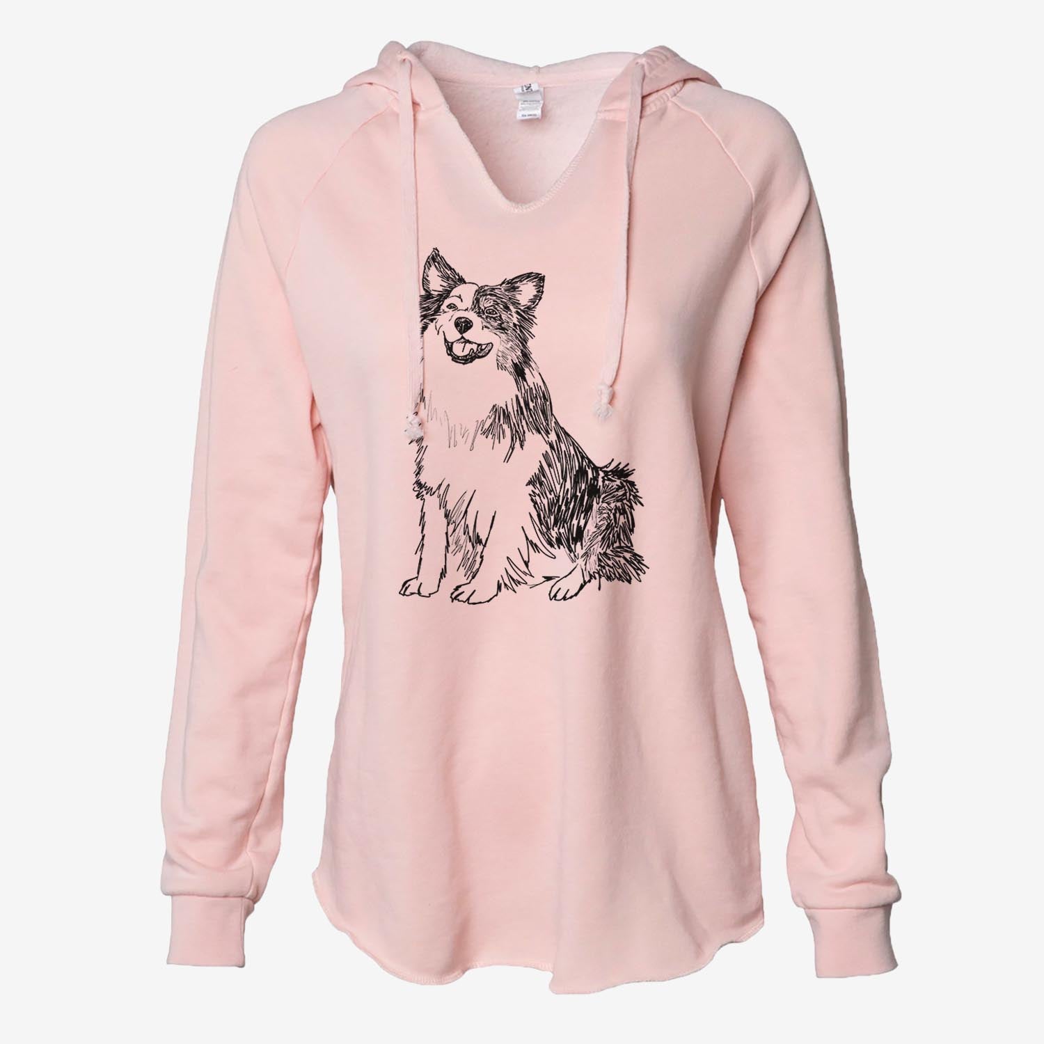 Doodled MiniJack the Mini Aussie - Cali Wave Hooded Sweatshirt