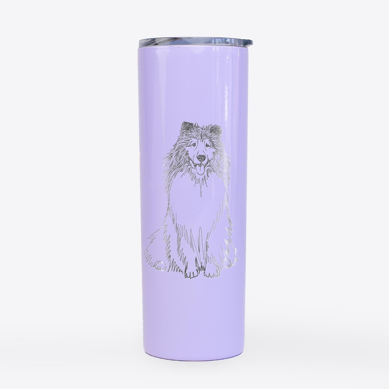 Doodled Monroe the Shetland Sheepdog - 20oz Skinny Tumbler