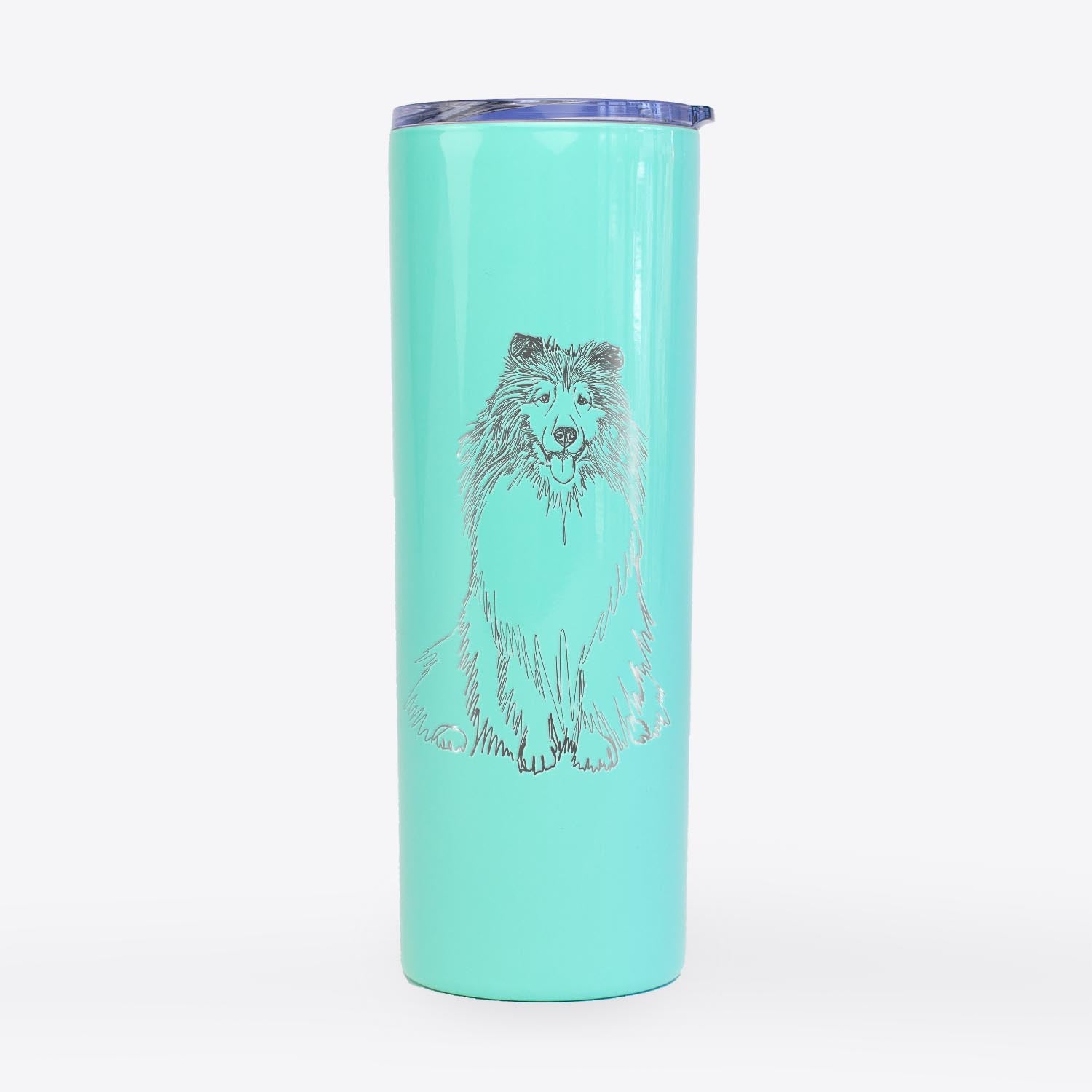 Doodled Monroe the Shetland Sheepdog - 20oz Skinny Tumbler