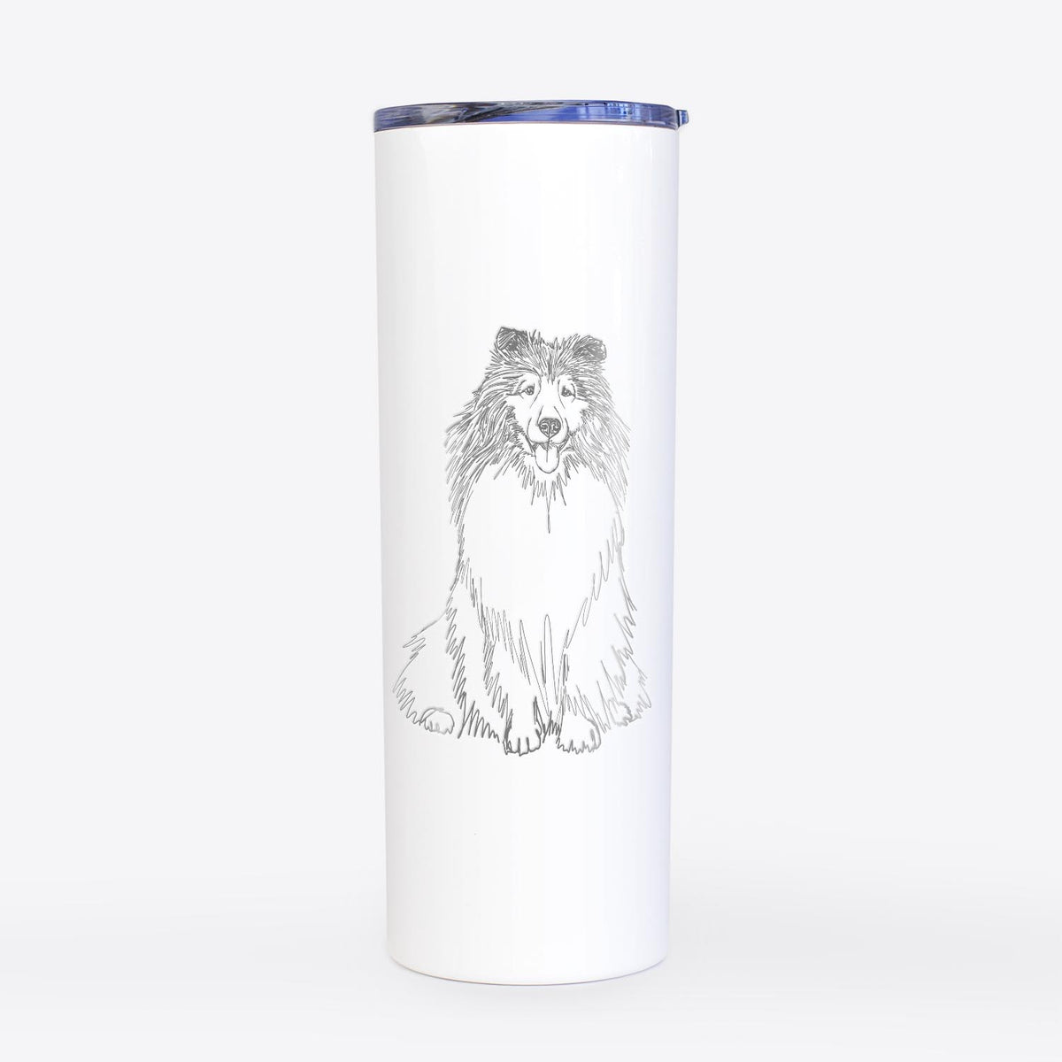 Doodled Monroe the Shetland Sheepdog - 20oz Skinny Tumbler