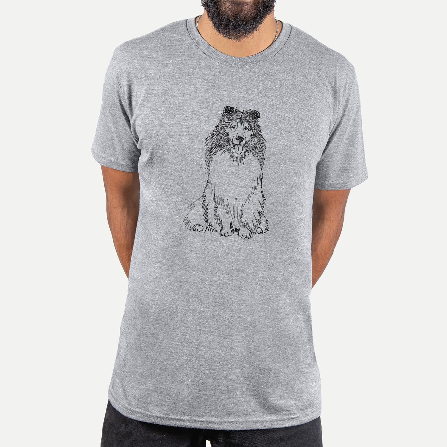 Doodled Monroe the Shetland Sheepdog - Unisex Crewneck