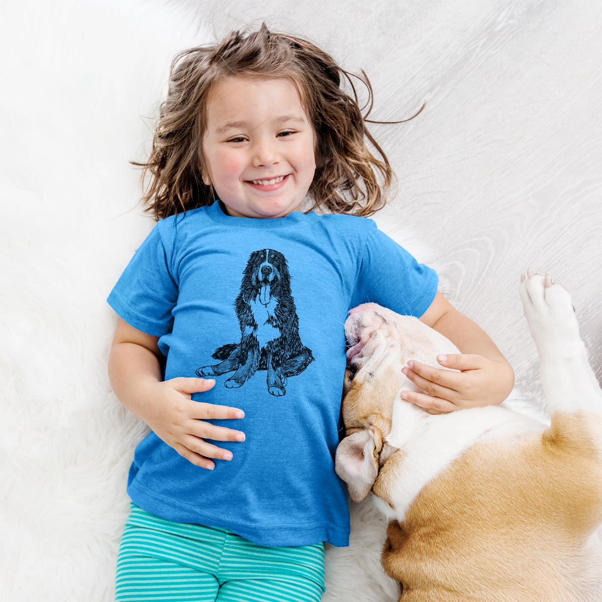 Doodled Moose the Bernese Mountain Dog - Kids/Youth/Toddler Shirt