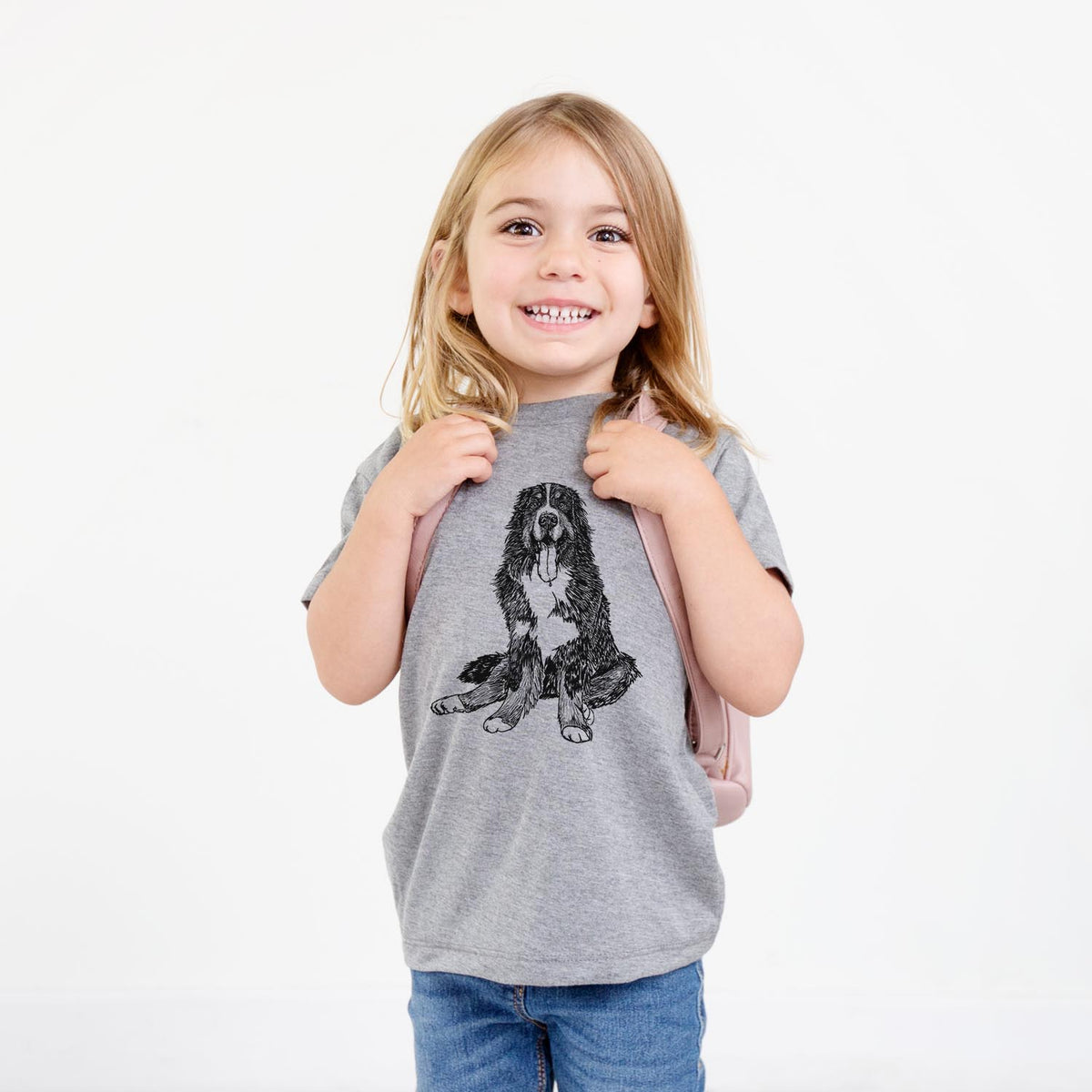 Doodled Moose the Bernese Mountain Dog - Kids/Youth/Toddler Shirt