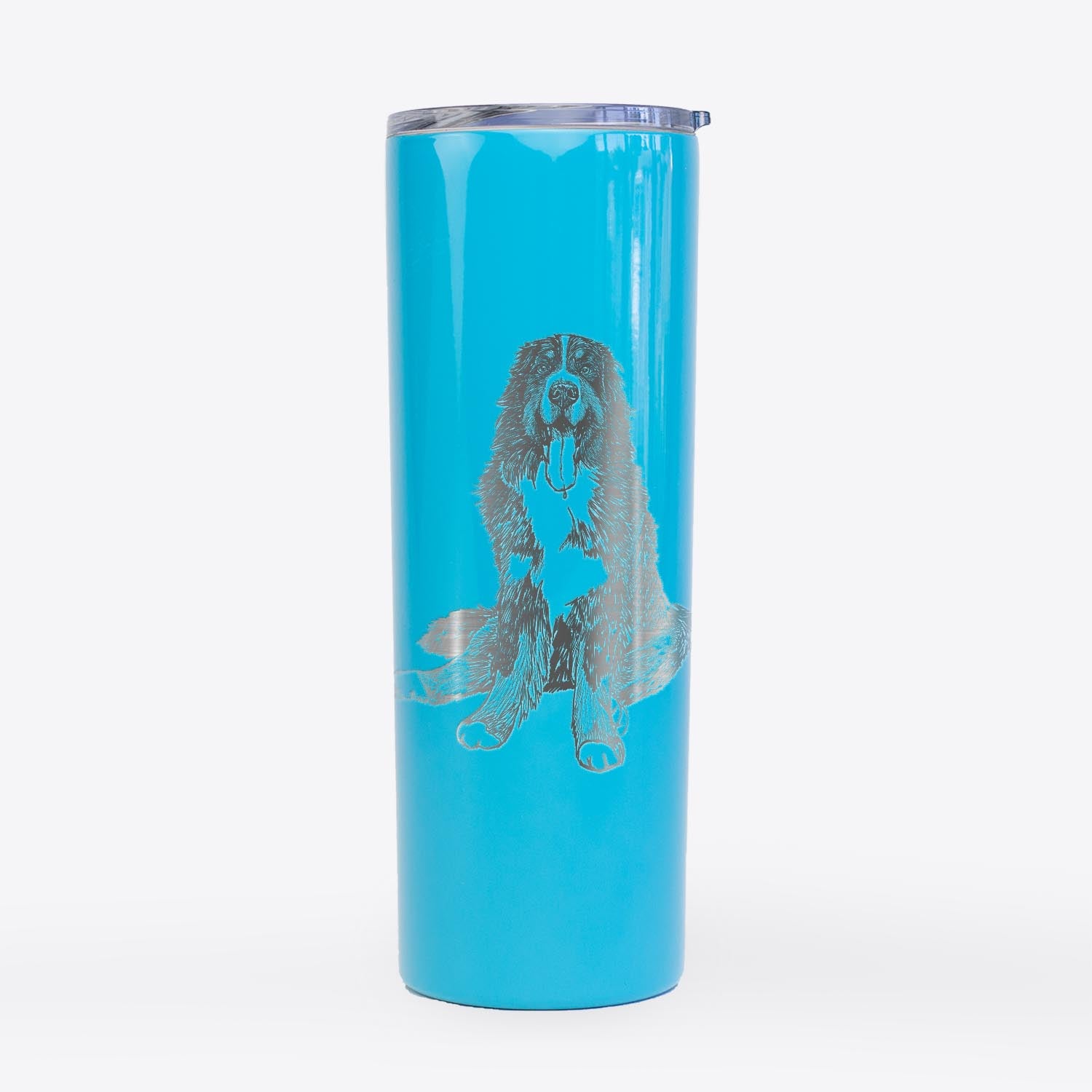 Doodled Moose the Bernese Mountain Dog - 20oz Skinny Tumbler