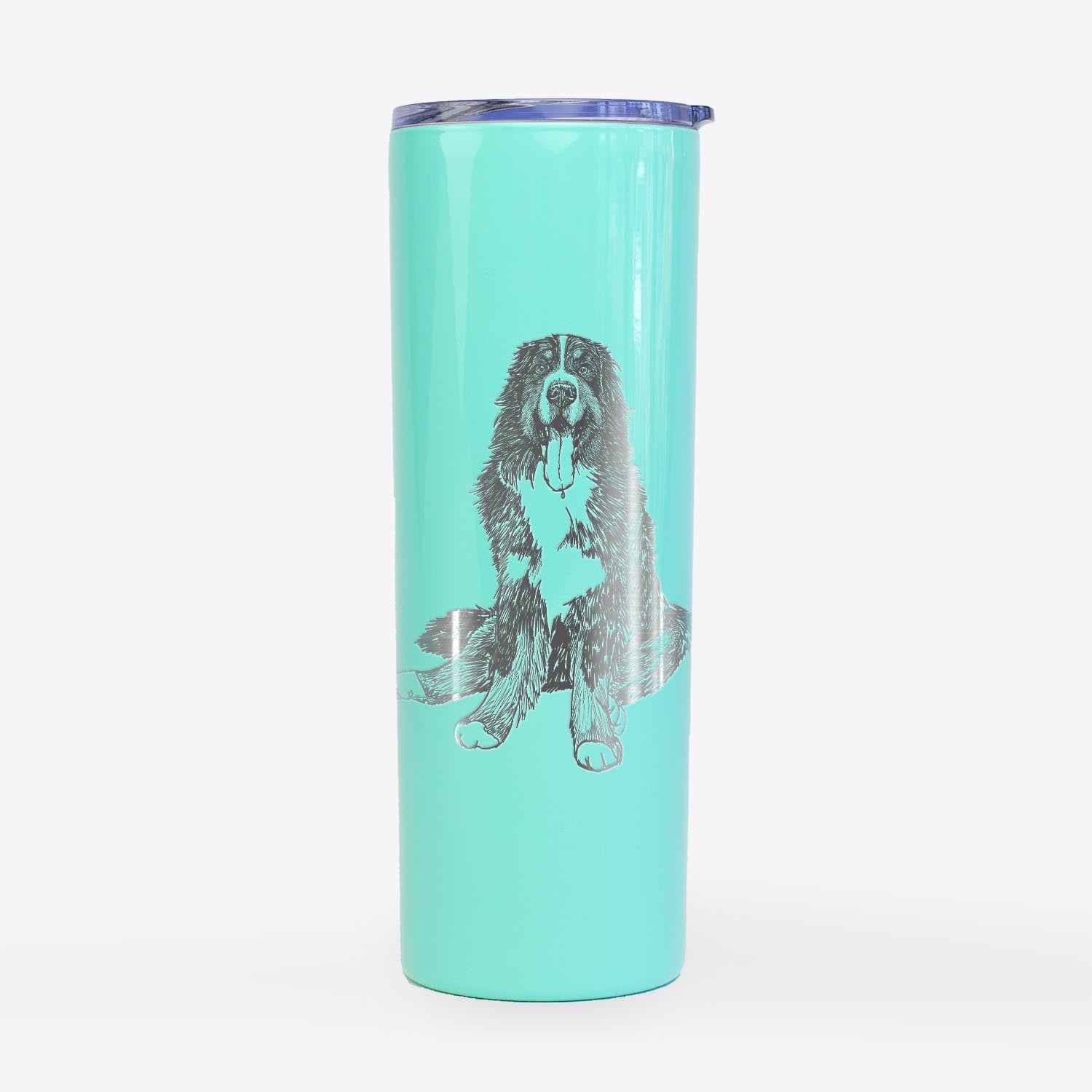 Doodled Moose the Bernese Mountain Dog - 20oz Skinny Tumbler