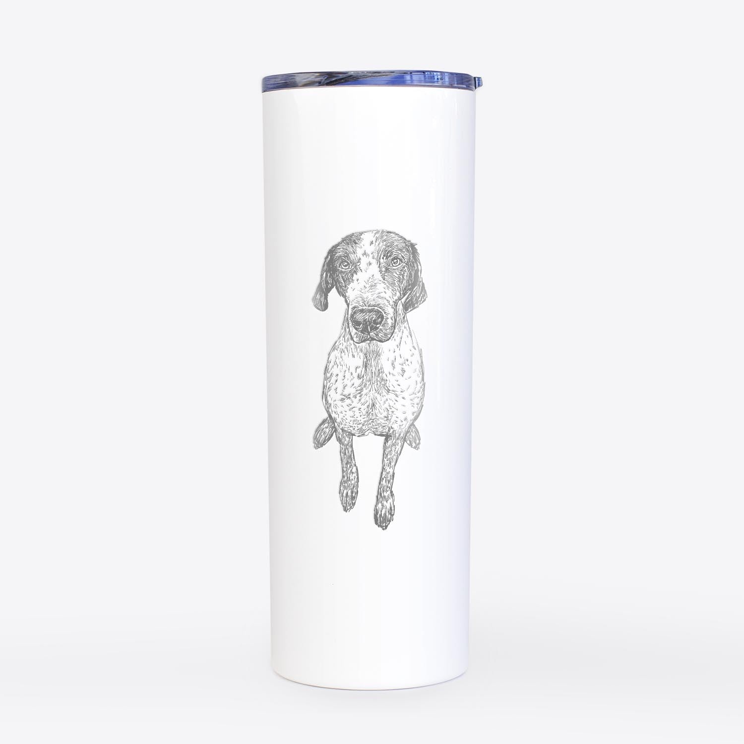 Doodled Mowgli the German Shorthaired Pointer - 20oz Skinny Tumbler