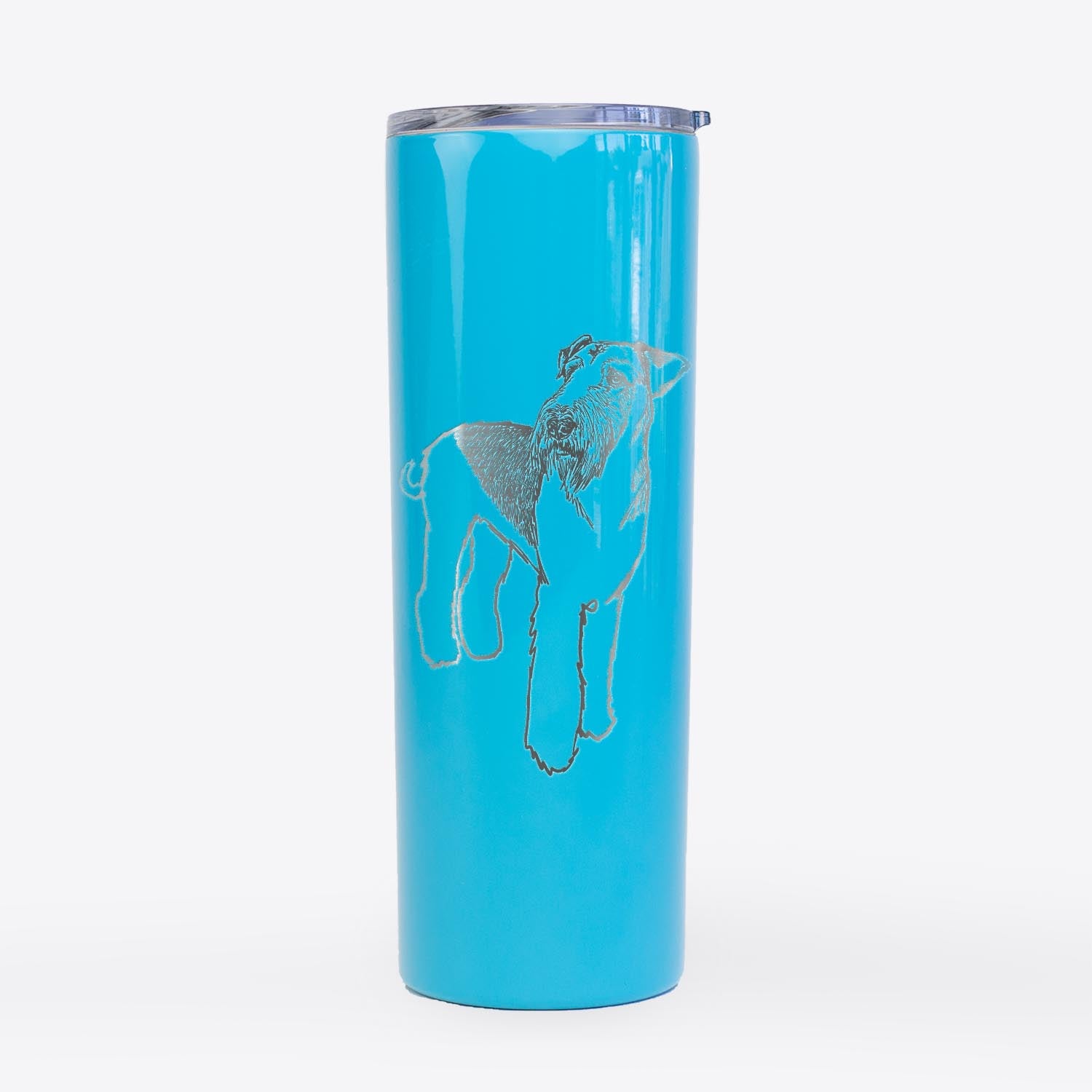 Doodled Nash the Airedale Terrier - 20oz Skinny Tumbler