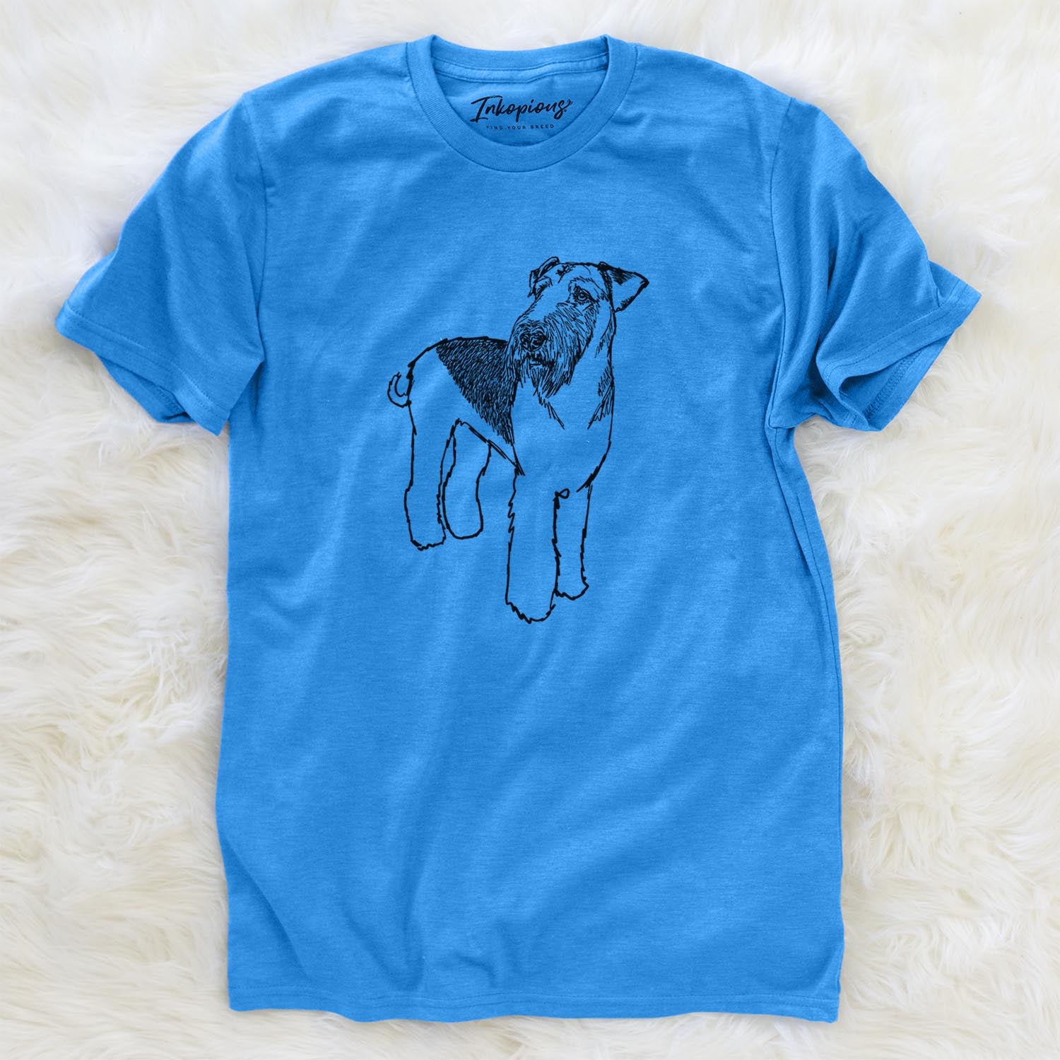 Doodled Nash the Airedale Terrier - Unisex Crewneck