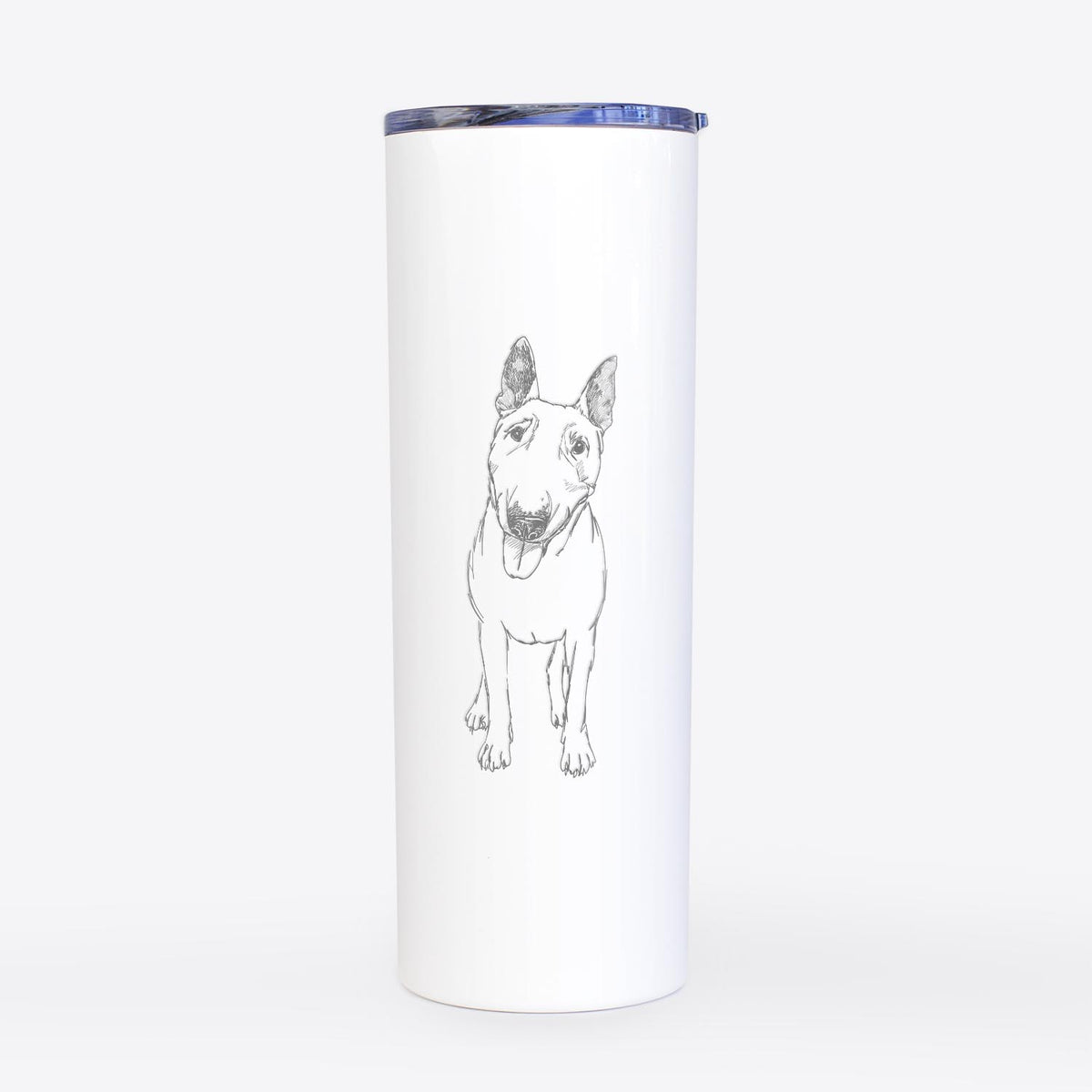 Doodled Ned the Miniature Bull Terrier - 20oz Skinny Tumbler