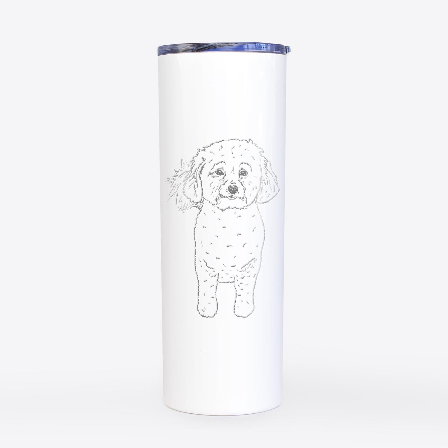 Doodled Neo the Bichon Frise - 20oz Skinny Tumbler