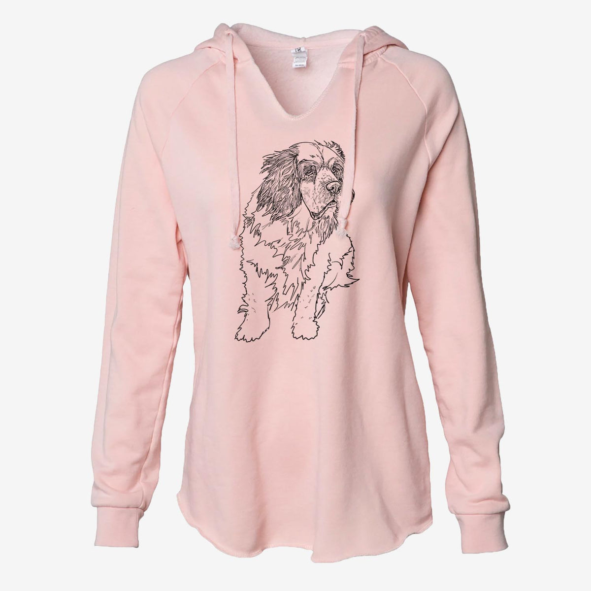 Doodled Nika the Clumber Spaniel - Cali Wave Hooded Sweatshirt