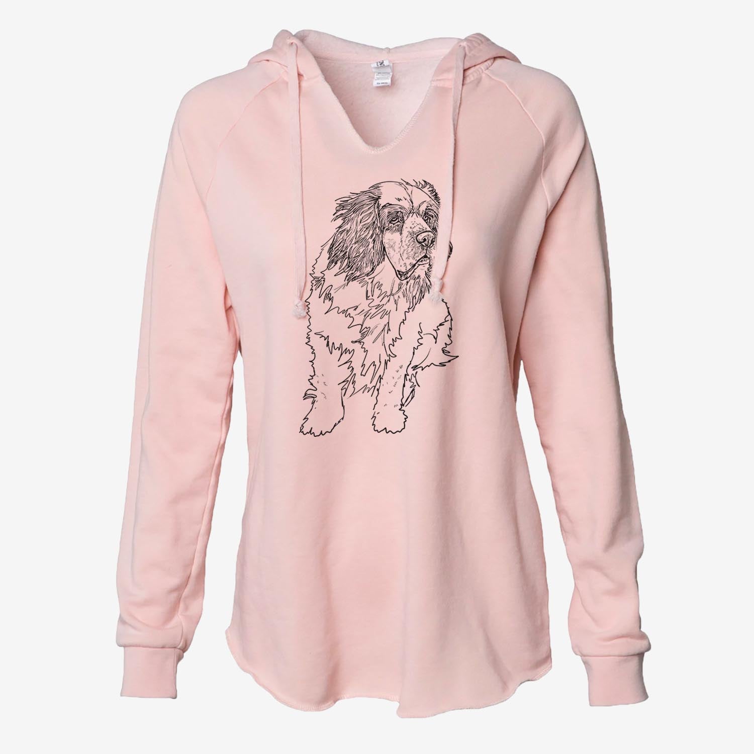 Doodled Nika the Clumber Spaniel - Cali Wave Hooded Sweatshirt